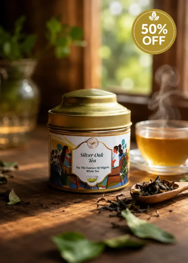 Nilgiri White Tea | Tea Dust | Silver Oak Tea Factory Ooty (50g)